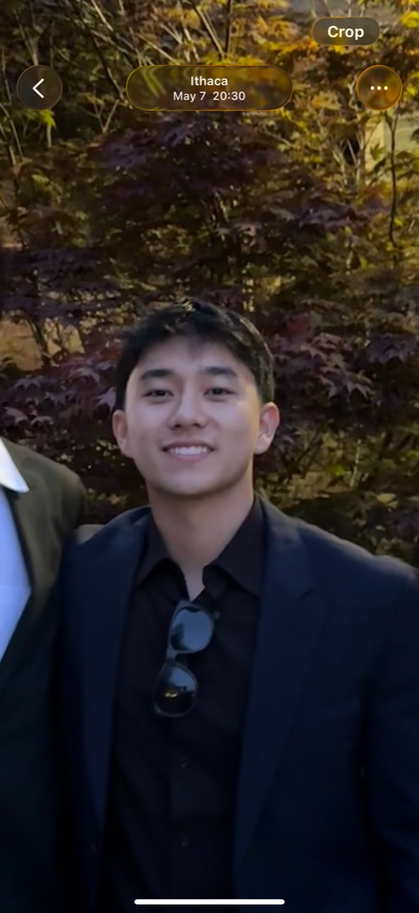 Vince dressed for an event in Ithaca